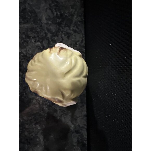 Vintage Lefton Ceramic Praying Girl Figurine In Pink Dress & Bow - Picture 6 of 8